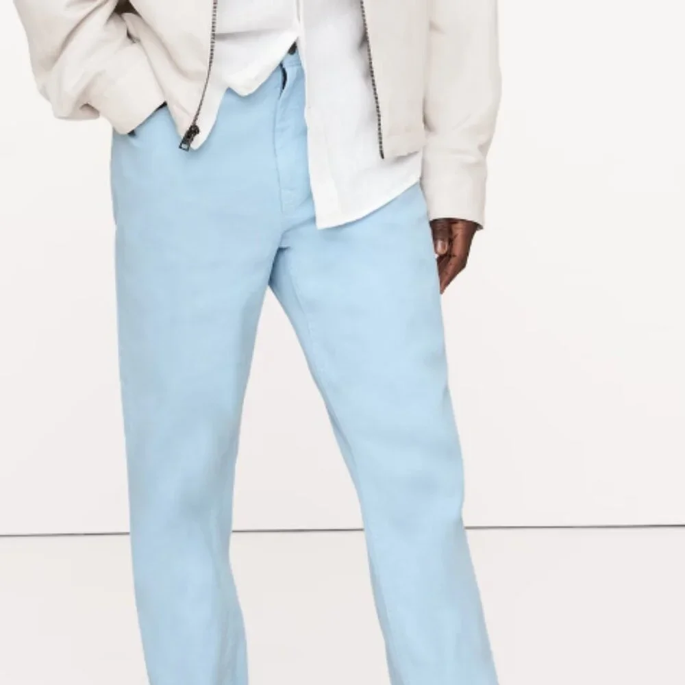 Banana Republic Slim Linen-Cotton Traveler Pant 36W x 32L